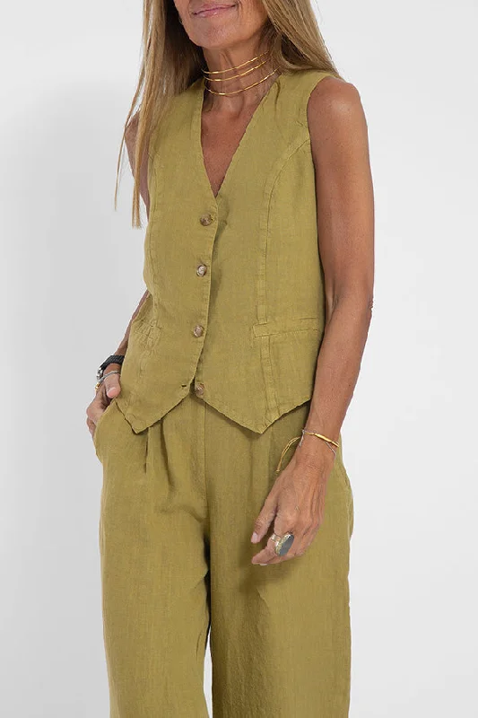 eddie-linen-blend-button-vest-and-elastic-waist-pocketed-wide-leg-pants-set