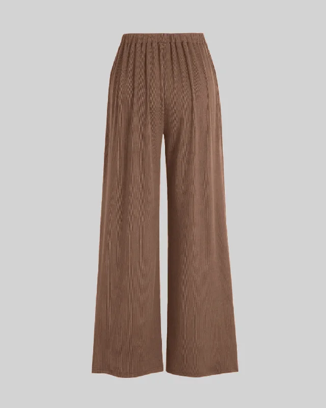 korean-minimal-aesthetic-set-of-full-sleeve-top-with-trouser-in-brown