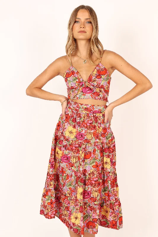 Lucinda Two Piece Set - Pink Floral