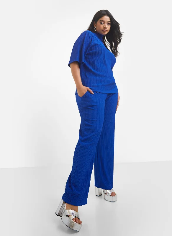 Monique Textured Wide Leg Pants