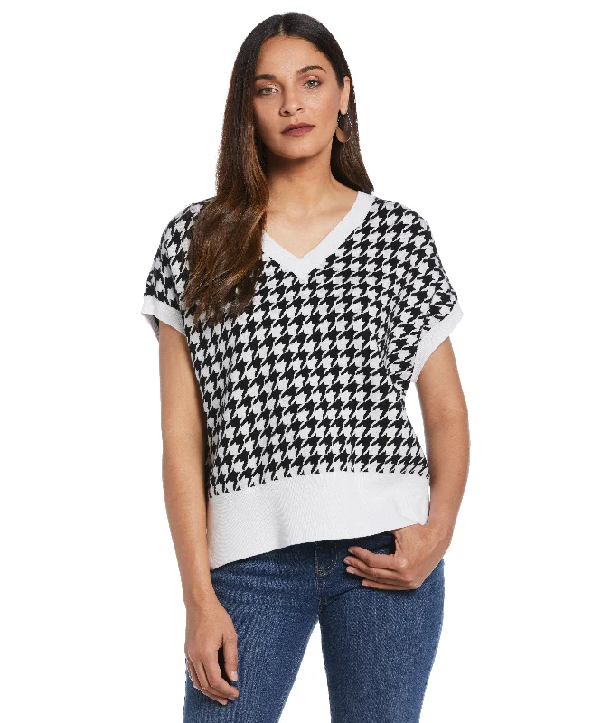 Houndstooth Sweater Vest