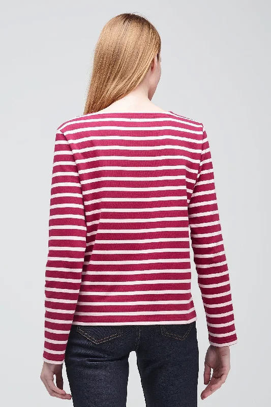 Women's Breton Burgundy/Ecru