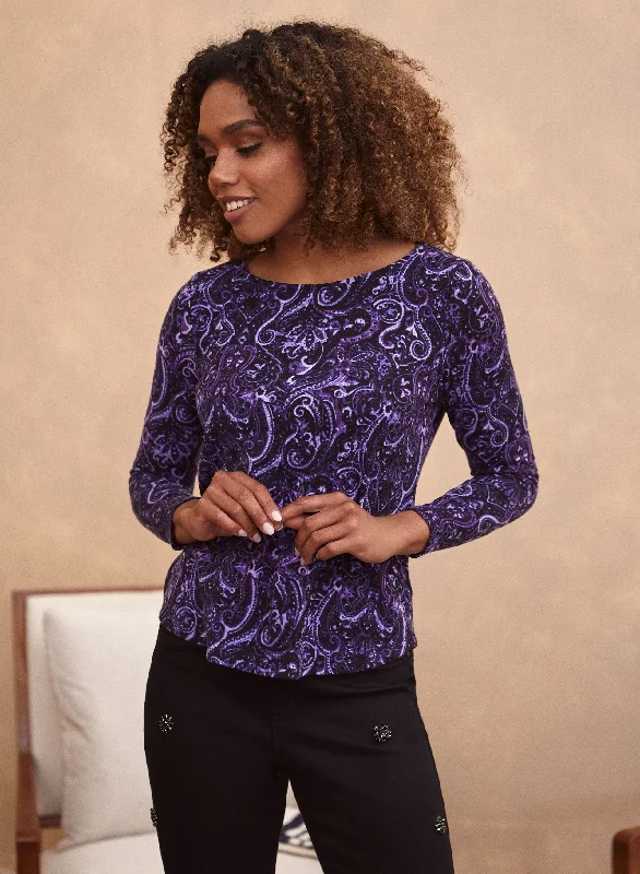 Paisley Print Top