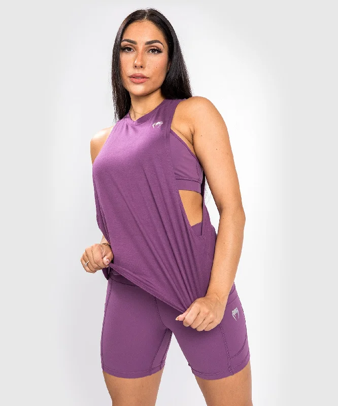 Venum Essential Women's Drop Sleeve Tank Top - Dusky Orchid/Brushed Silver