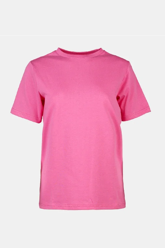 Women's Short Sleeve T Shirt - Fuchsia Pink