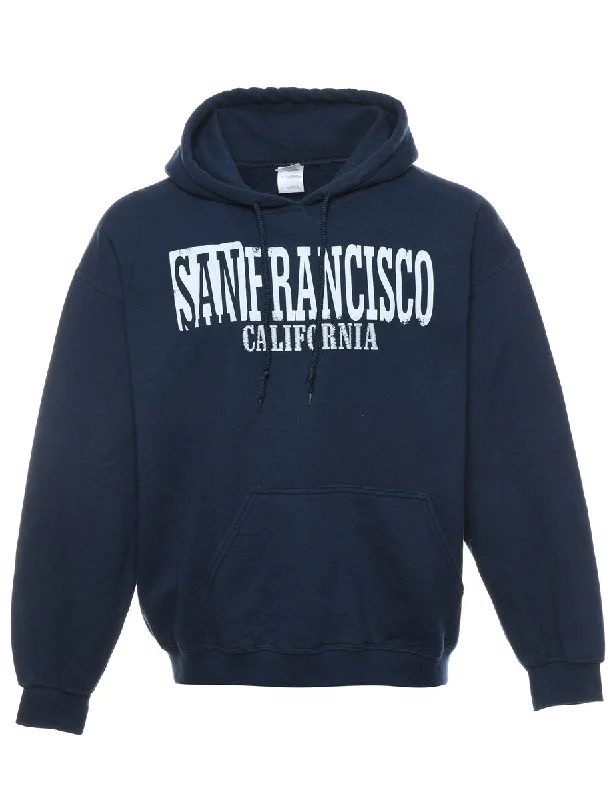 Navy San Francisco California Hoodie - L