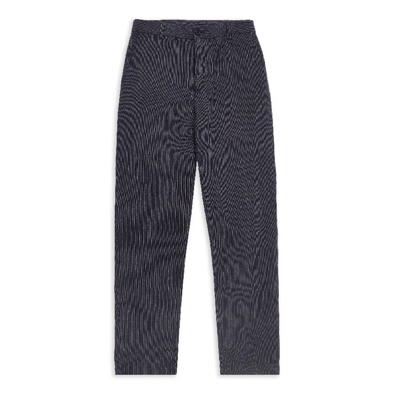 Burrows & Hare Trousers - Stripe Navy