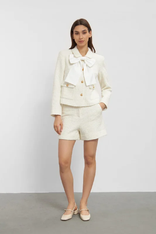 Verona Boucle Jacket - Off-White