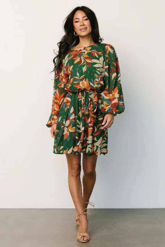 Cannon Short Dress | Green Multi