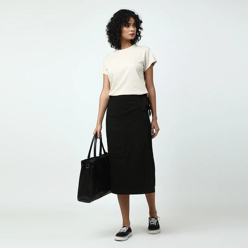 Organic Cotton Co Ord Set for Women | Off-White & Black