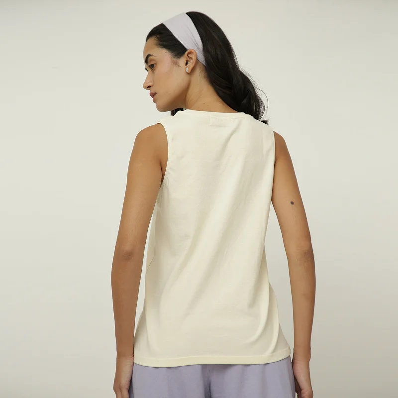 White Tank Top for Women | Organic Cotton | Round Neck