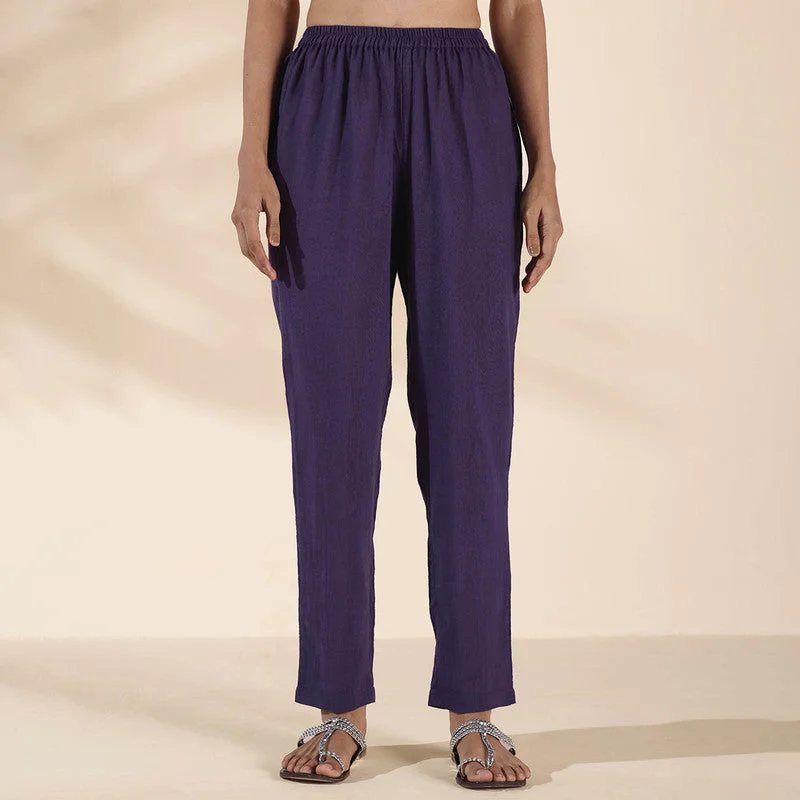 Cotton Co Ord Set for Women | Purple | Relaxed Fit