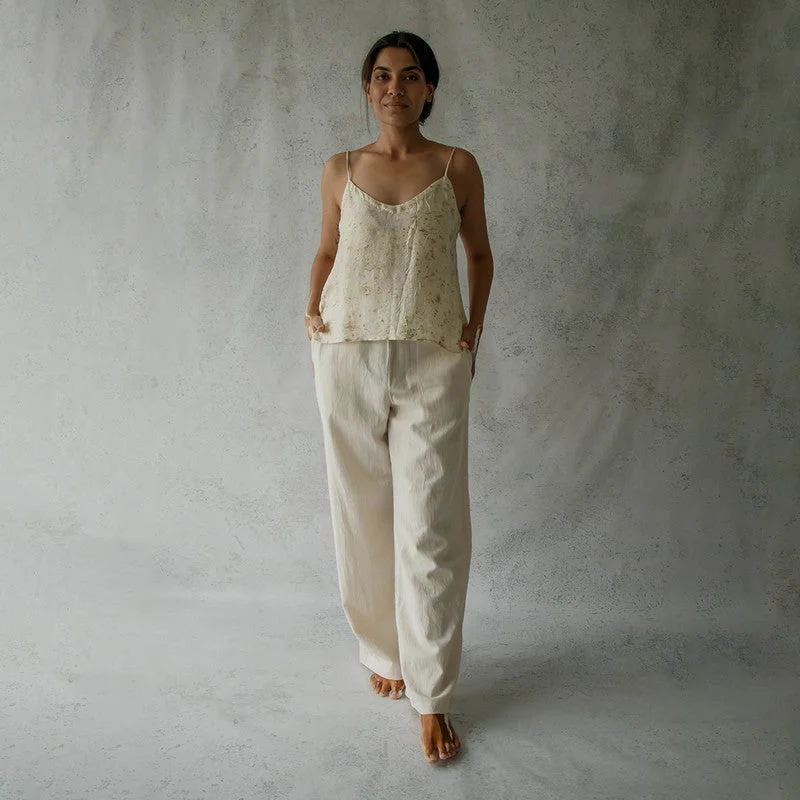 Mulberry Silk Slip Top | Natural Dyed | Beige