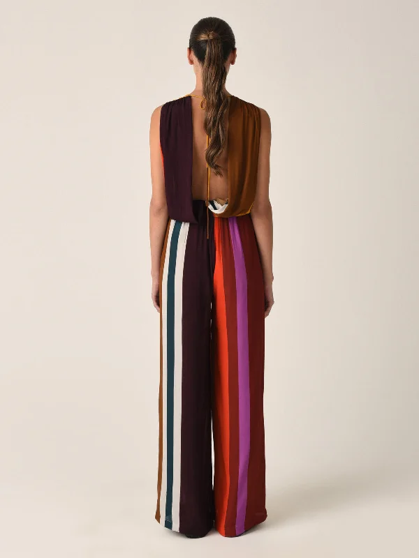 Shelley Jumpsuit Color Block Multi