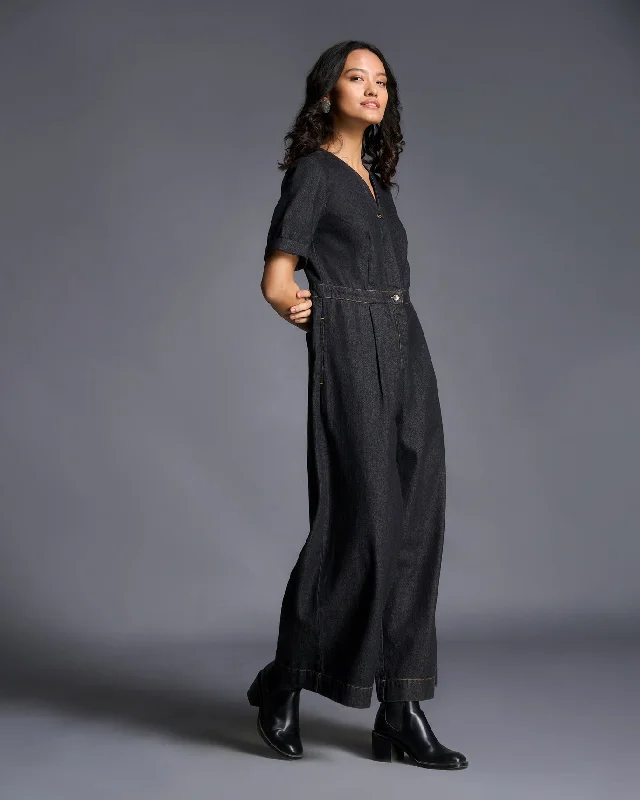 Celeste Jumpsuit - Charcoal