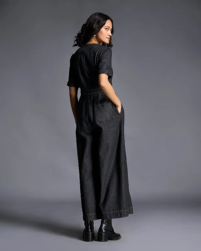 Celeste Jumpsuit - Charcoal