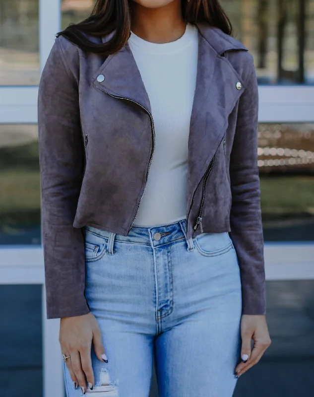 All Or Nothing Moto Jacket In Taupe