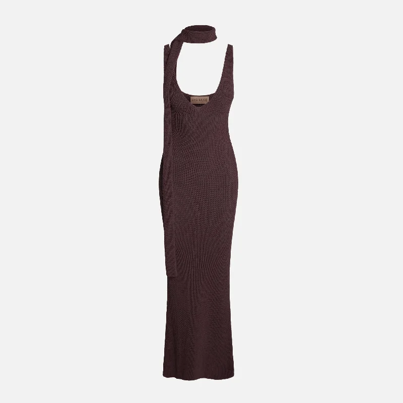 Aya Muse Vega Dress - Fig