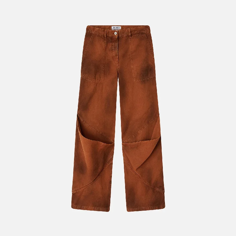 The Attico Long Pant - Tobacco