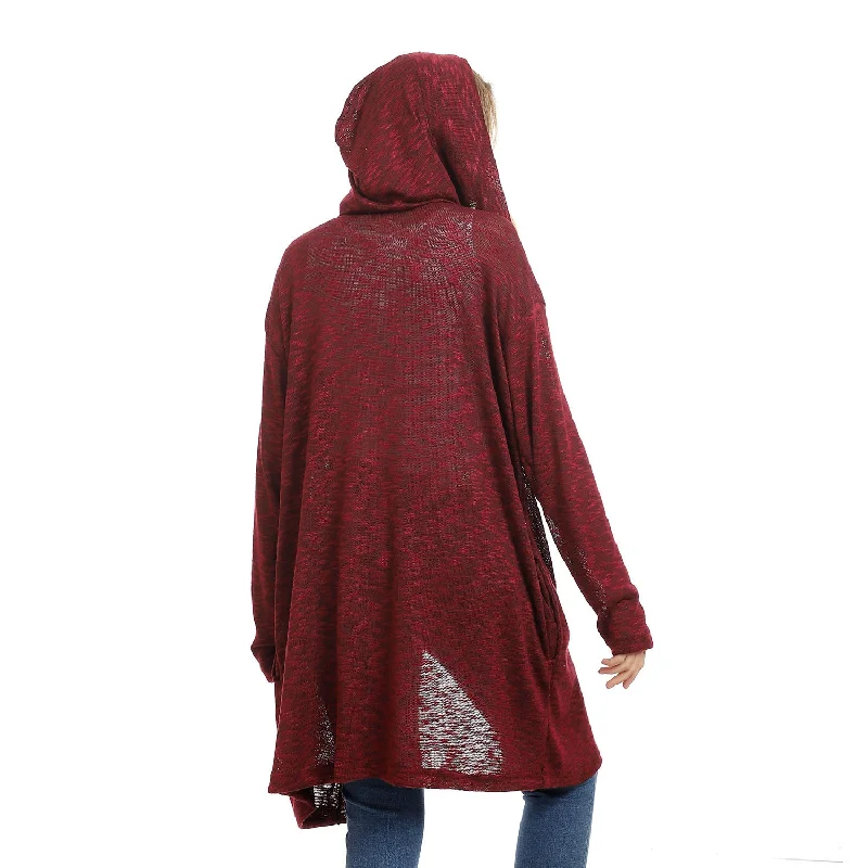 Knitted Hooded Cardigan - Kady