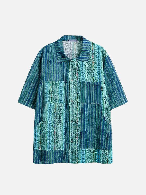 Aelfric Eden Ethnic Style Short Sleeve Shirt