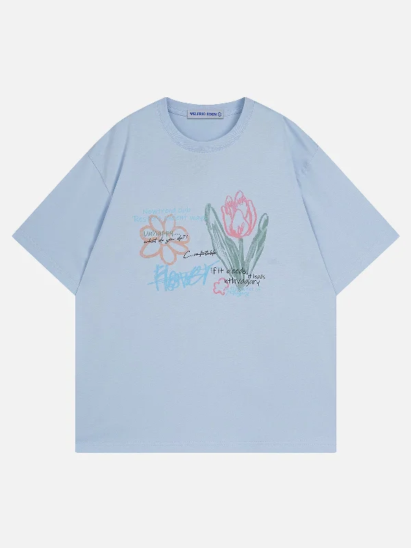 Aelfric Eden Line Flower Print Tee