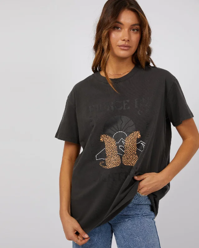 All About Eve Fierce Standard Tee Washed Black