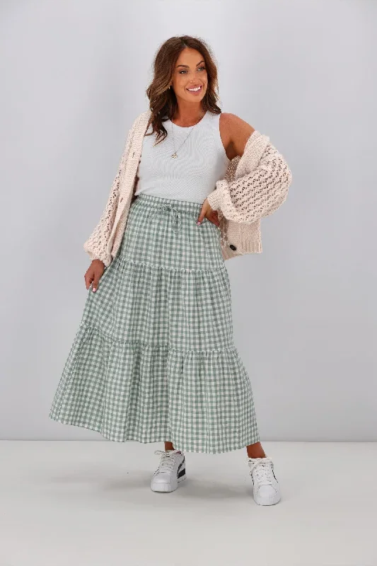 All About Eve Frankie Maxi Skirt Sage