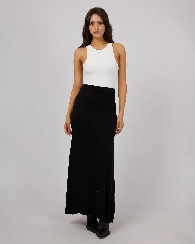 All About Eve Knit Skirt Black