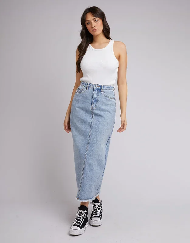 All About Eve Ray Maxi Skirt Denim