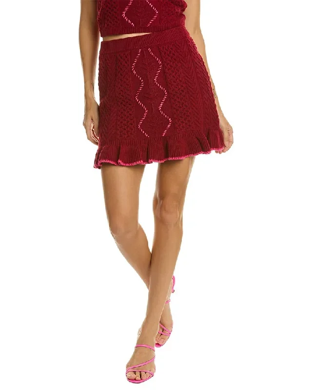 Amanda Uprichard Tianna Wool-Blend Skirt