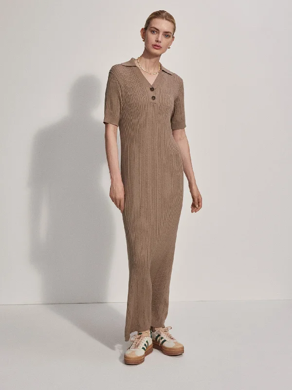 Andrea Pointelle Knit Dress