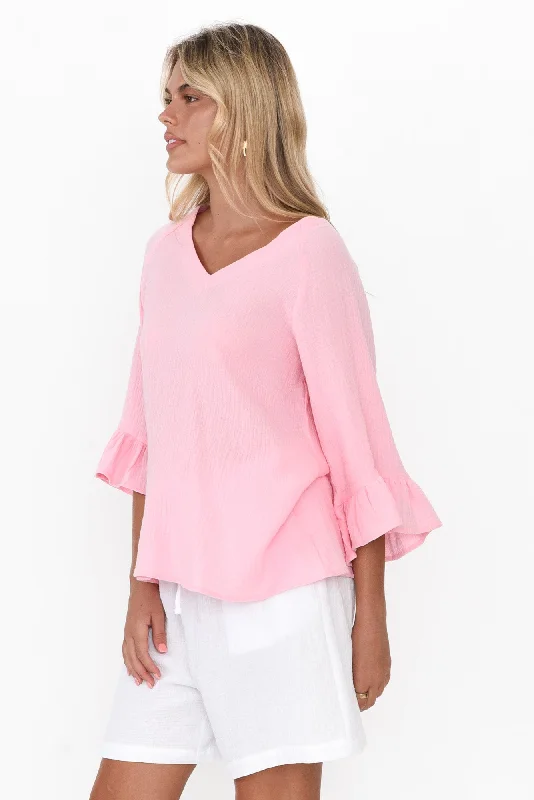 anissa-pink-cotton-frill-top