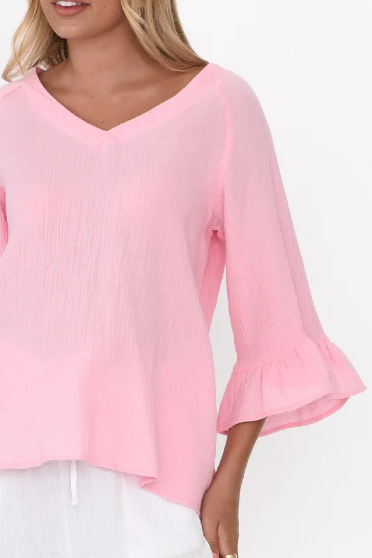 anissa-pink-cotton-frill-top