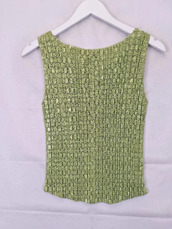 assorted-brands-textured-matcha-sheer-top-size-osfa-b017-529-gn