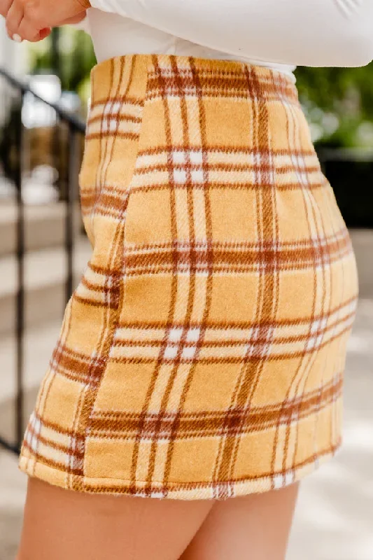 be-here-forever-mustard-plaid-skirt