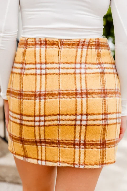 be-here-forever-mustard-plaid-skirt