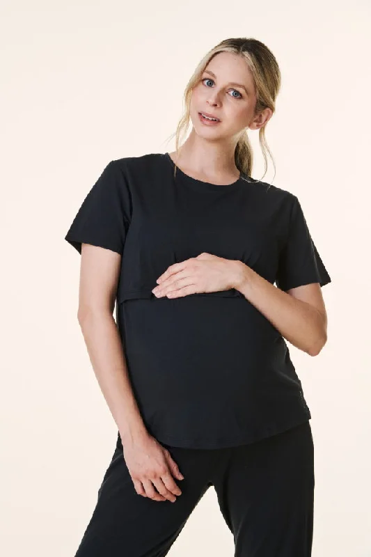 Black Bravado Lift Up Nursing/Maternity Top