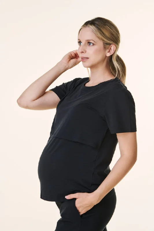 black-bravado-lift-up-nursing-maternity-top