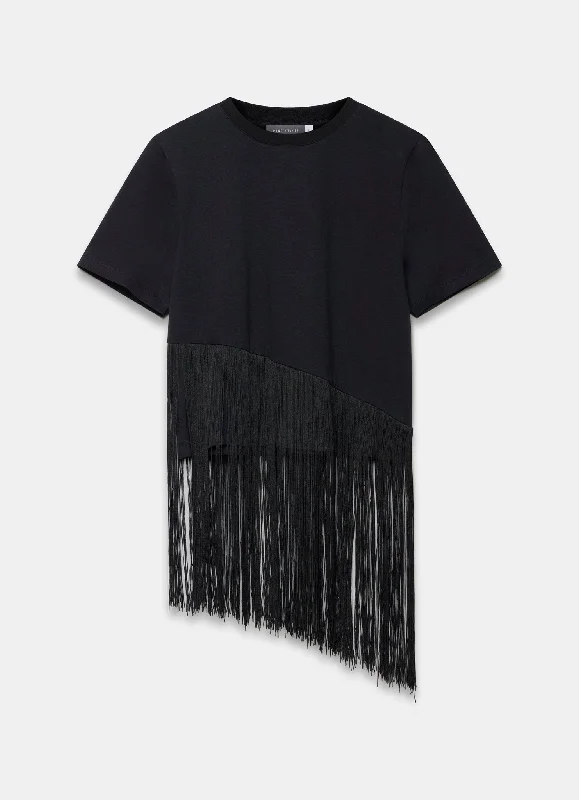 black-fringe-t-shirt