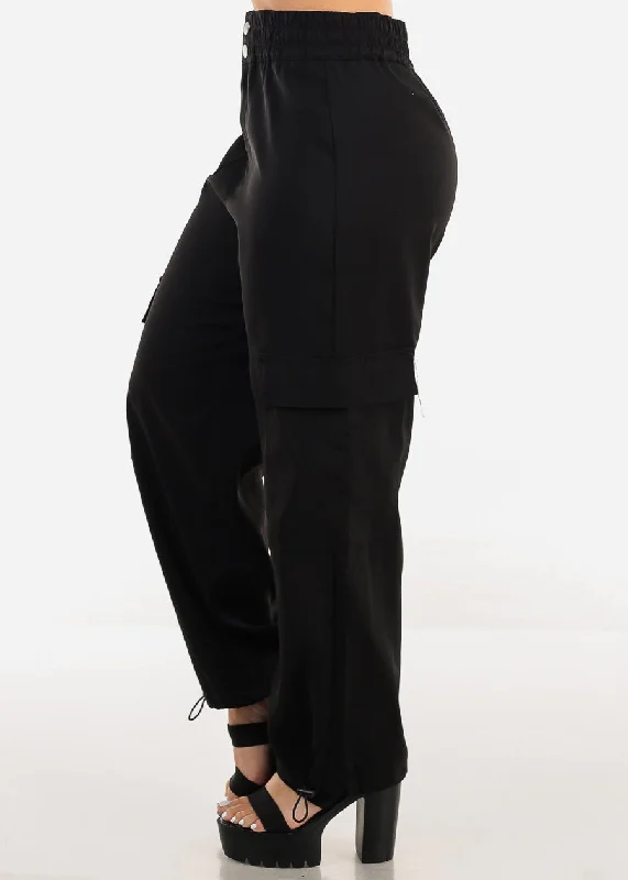 black-super-high-rise-spandex-waist-bungee-cargo-pants-dv27382zblk