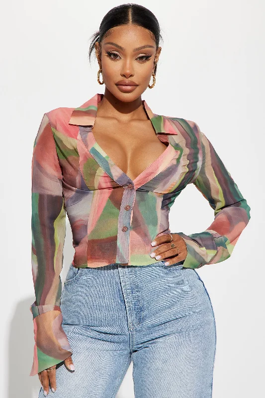 Brunch With Us Shirt - Multi Color