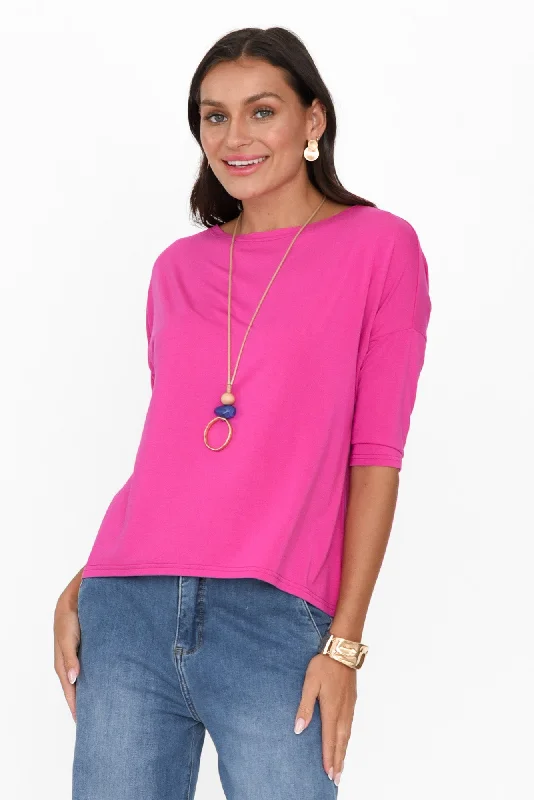 Camila Magenta Bamboo Top