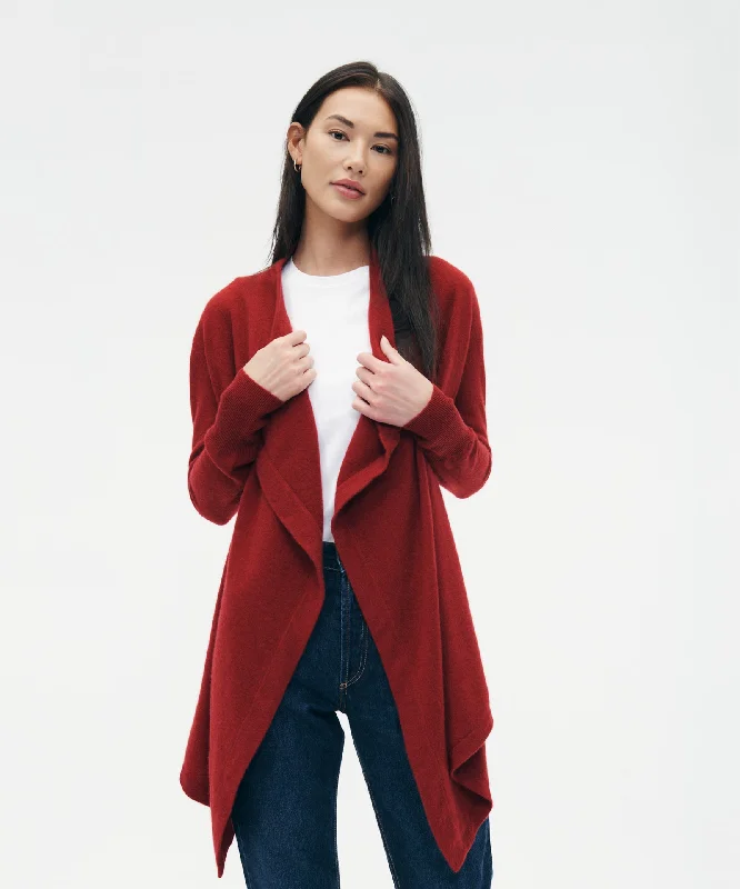 Cashmere Open Front Cardigan