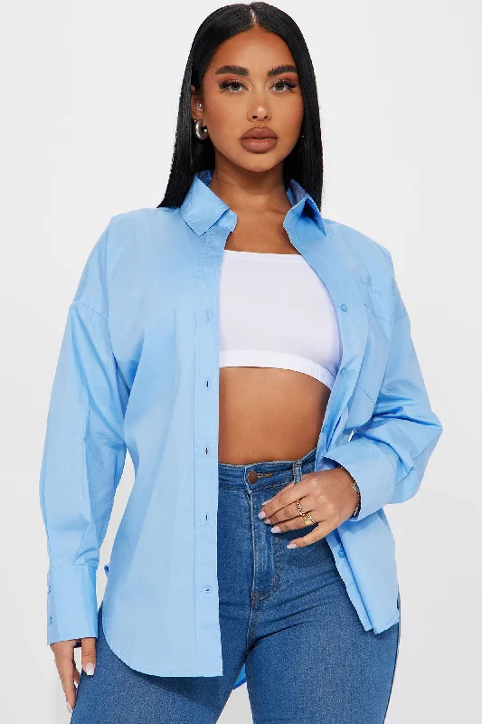 Closet Staple Poplin Shirt - Blue