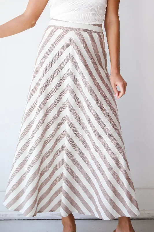 completely-endearing-taupe-striped-maxi-skirt