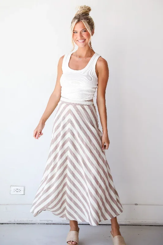 completely-endearing-taupe-striped-maxi-skirt