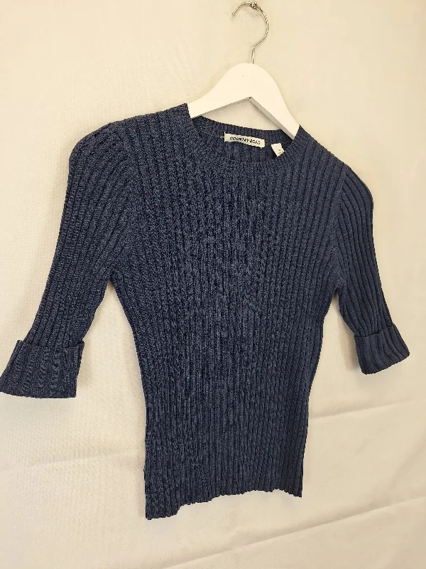 country-road-mottled-blue-ribbed-knitted-top-size-xs-b006-555-bu