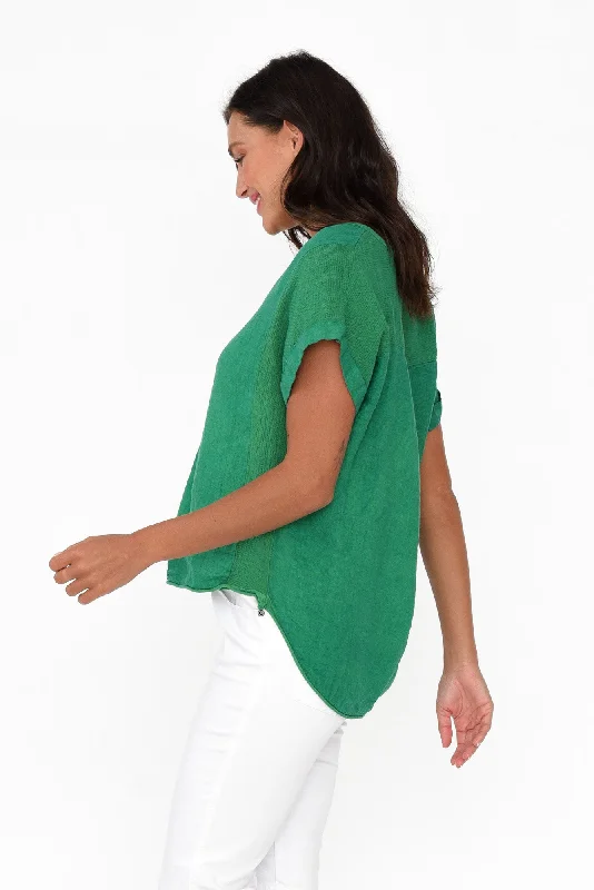 dorian-green-linen-top