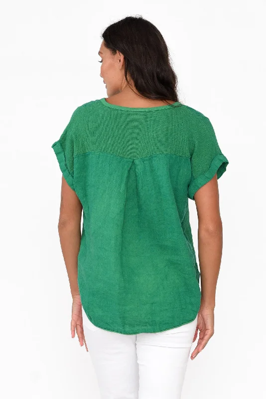 dorian-green-linen-top